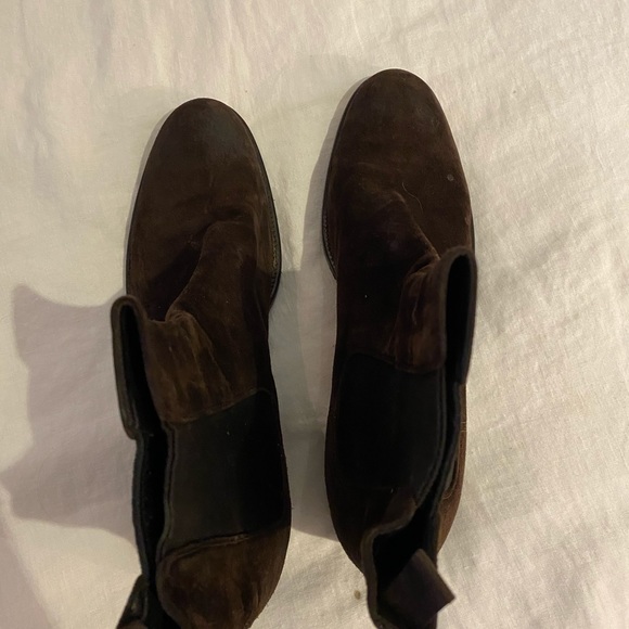 Prada chocolate brown suede booties - Picture 4 of 7